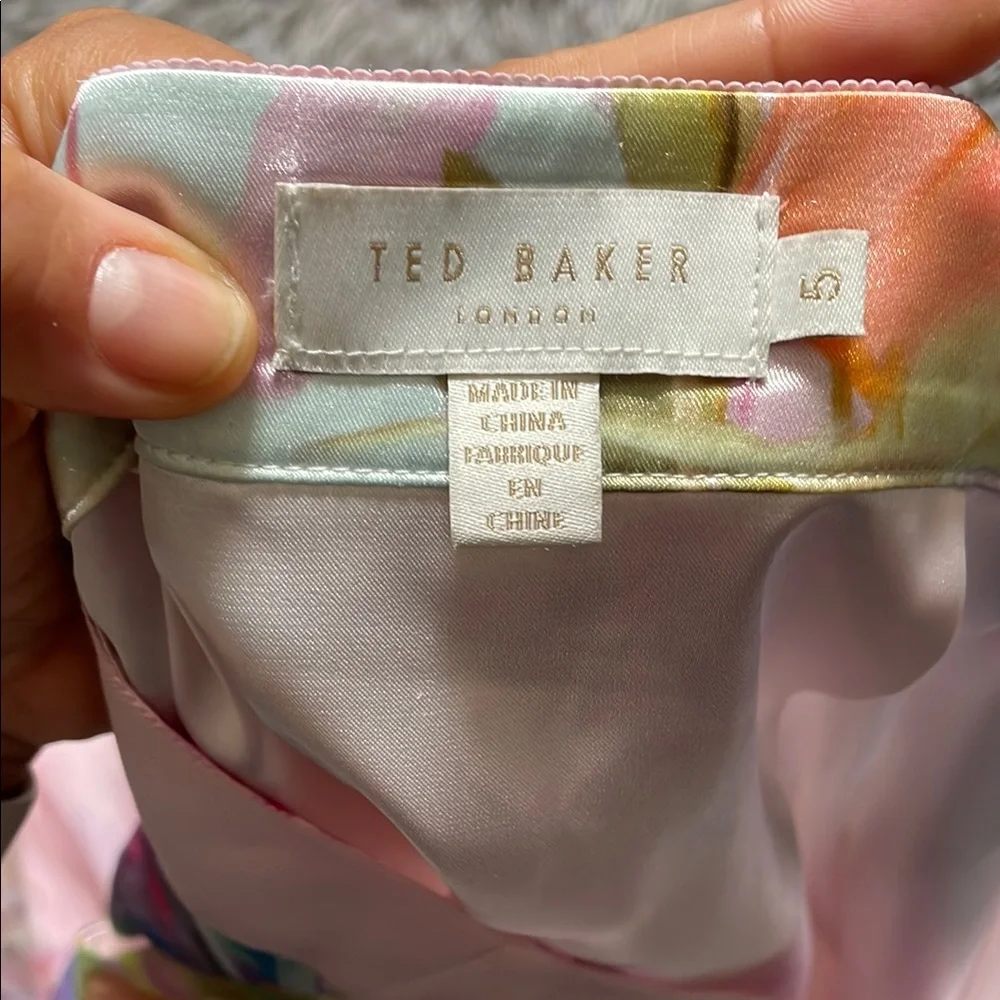 Ted Baker Womens Hanging Gardens Midi Skirt Size 5 - Picture 5 of 6